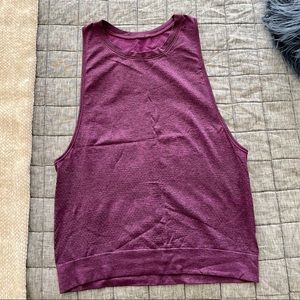Lululemon purple marled print tank